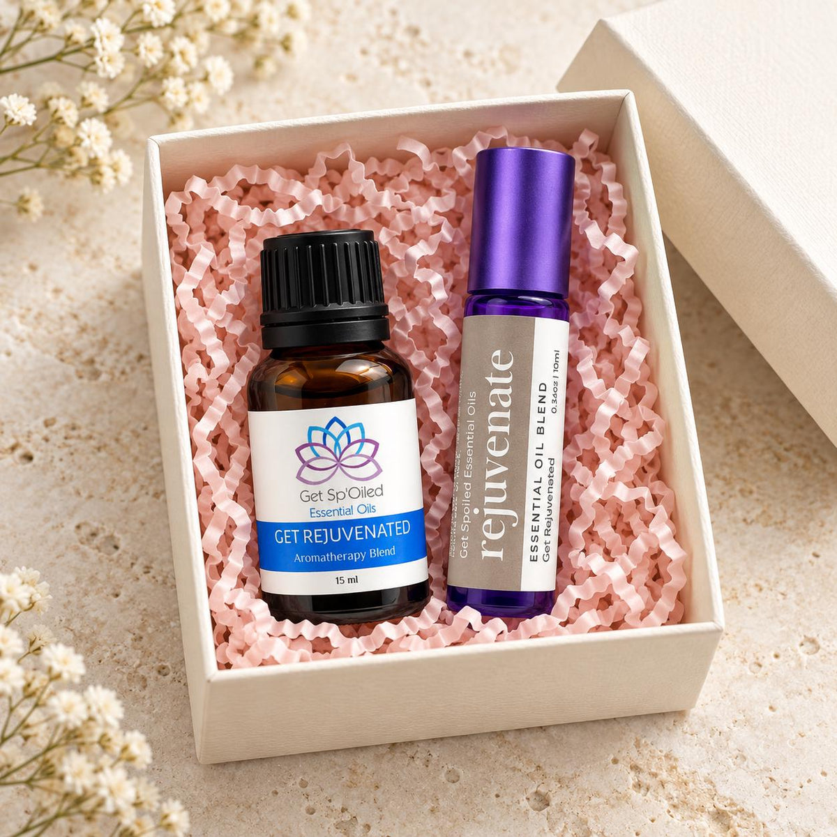 Get Rejuvenated Essential Oil Diffuser & Roll-On Set
