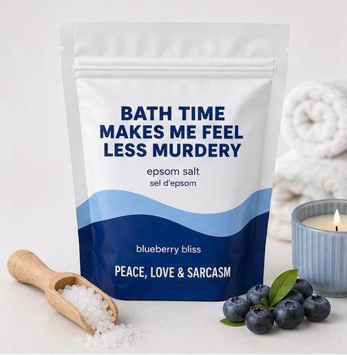 Less Murdery Epsom Salt Bath Soak – Blueberry Bliss