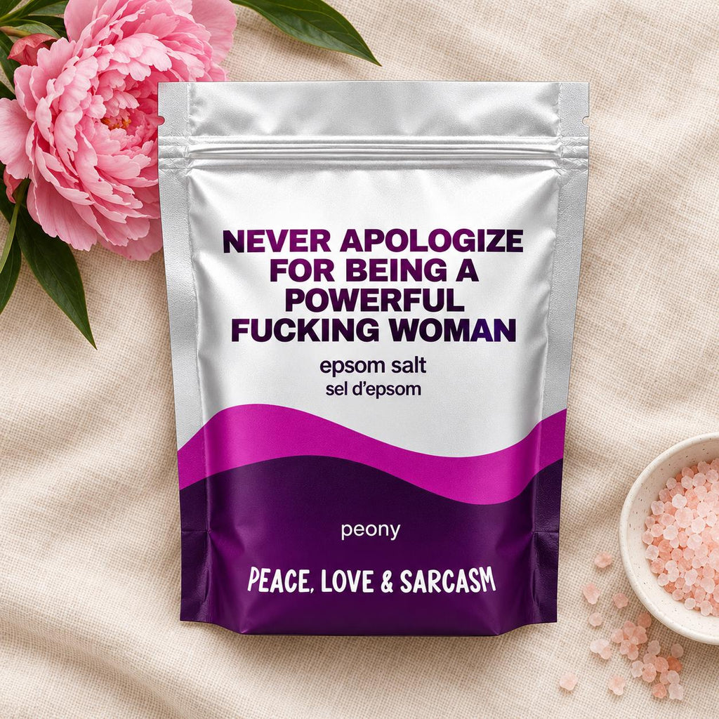 Never Apologize Epsom Salt Bath Soak – Peony