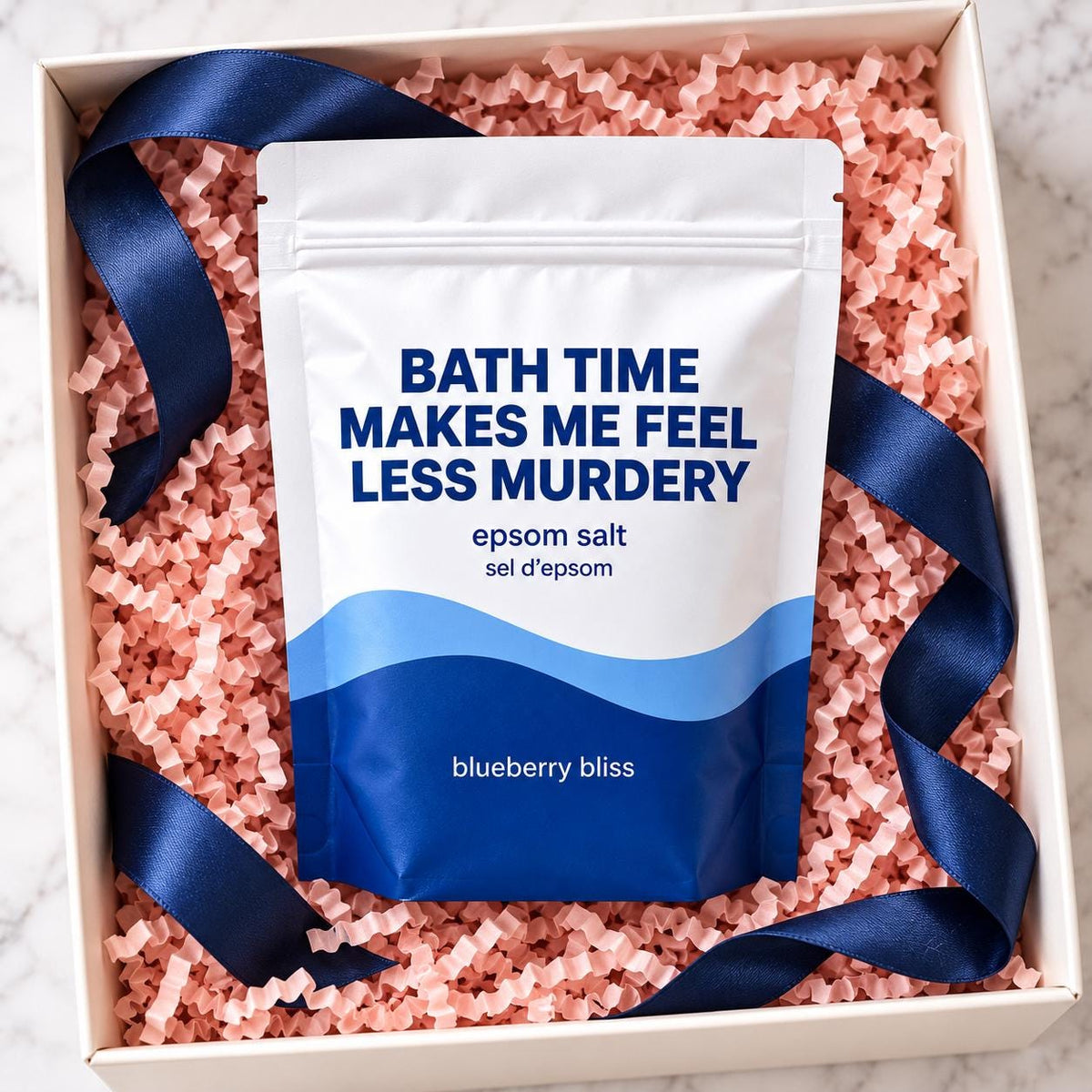 Less Murdery Epsom Salt Bath Soak – Blueberry Bliss