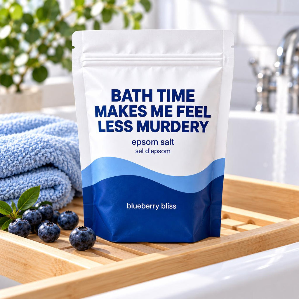Less Murdery Epsom Salt Bath Soak – Blueberry Bliss