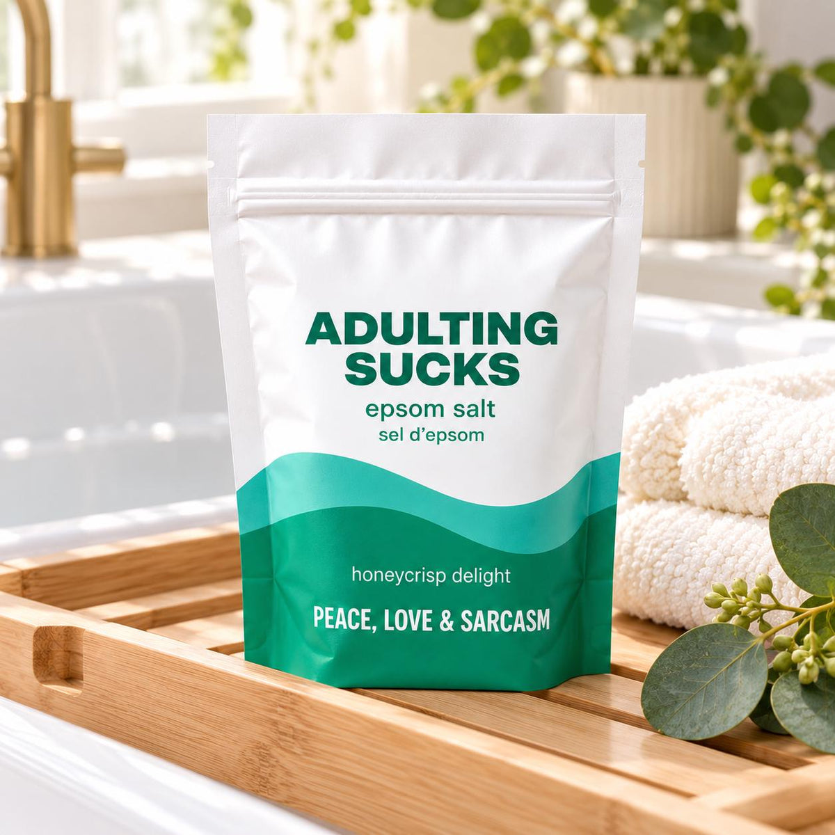 Adulting Sucks Epsom Salt Bath Soak – Honeycrisp Delight
