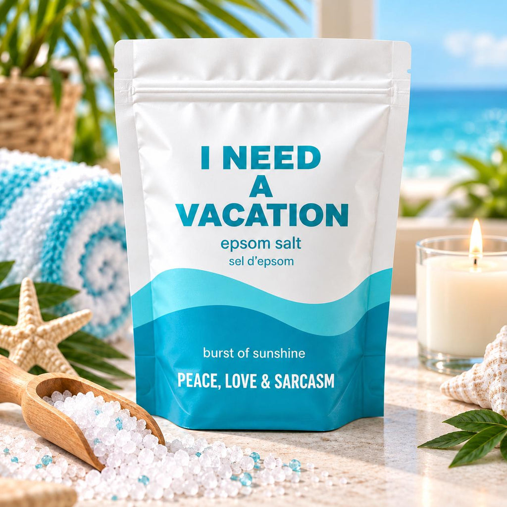 I Need a Vacation Epsom Salt Bath Soak – Burst of Sunshine