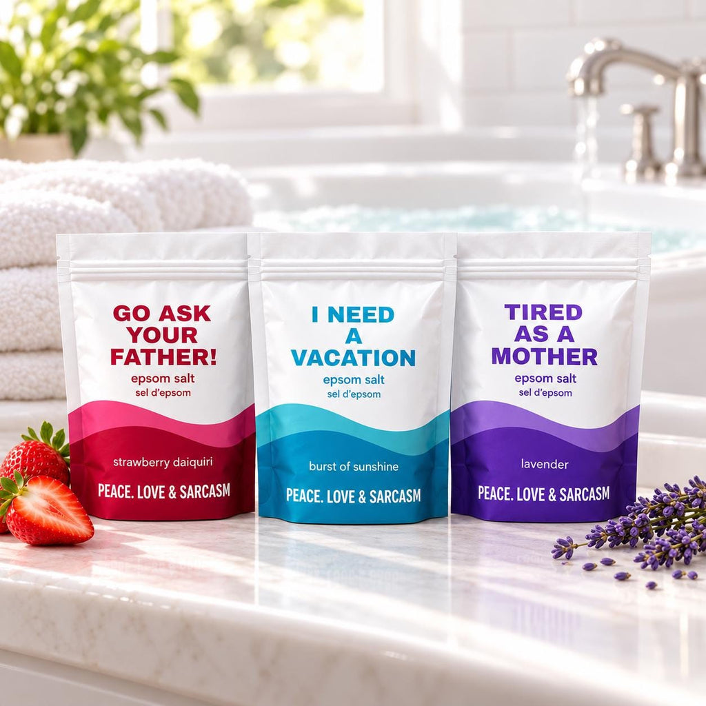 Mom's Time-Out Epsom Salt Gift Set – Three Bath Soaks