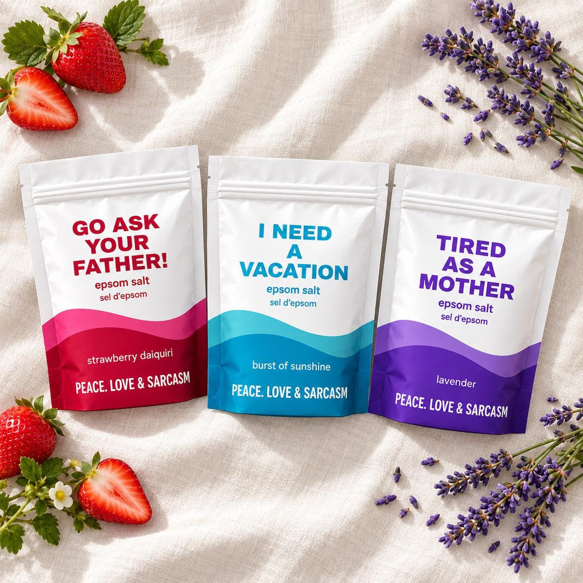 Mom's Time-Out Epsom Salt Gift Set – Three Bath Soaks
