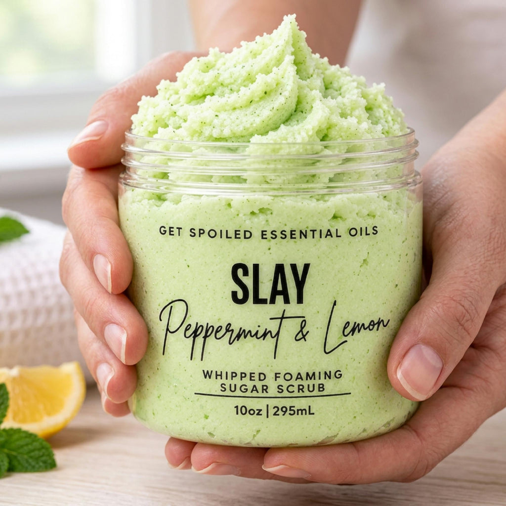Slay Whipped Foaming Sugar Scrub – Mint & Lemon