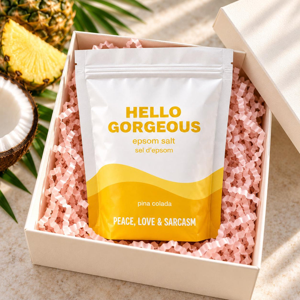 Hello Gorgeous Epsom Salt Bath Soak – Piña Colada