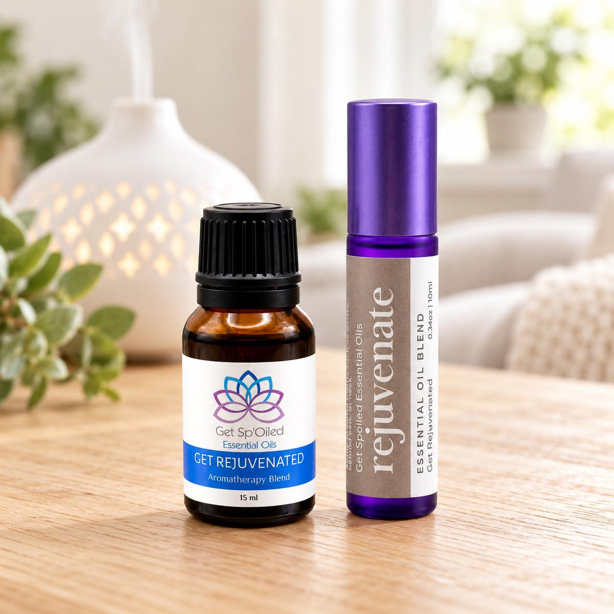 Get Rejuvenated Essential Oil Diffuser & Roll-On Set