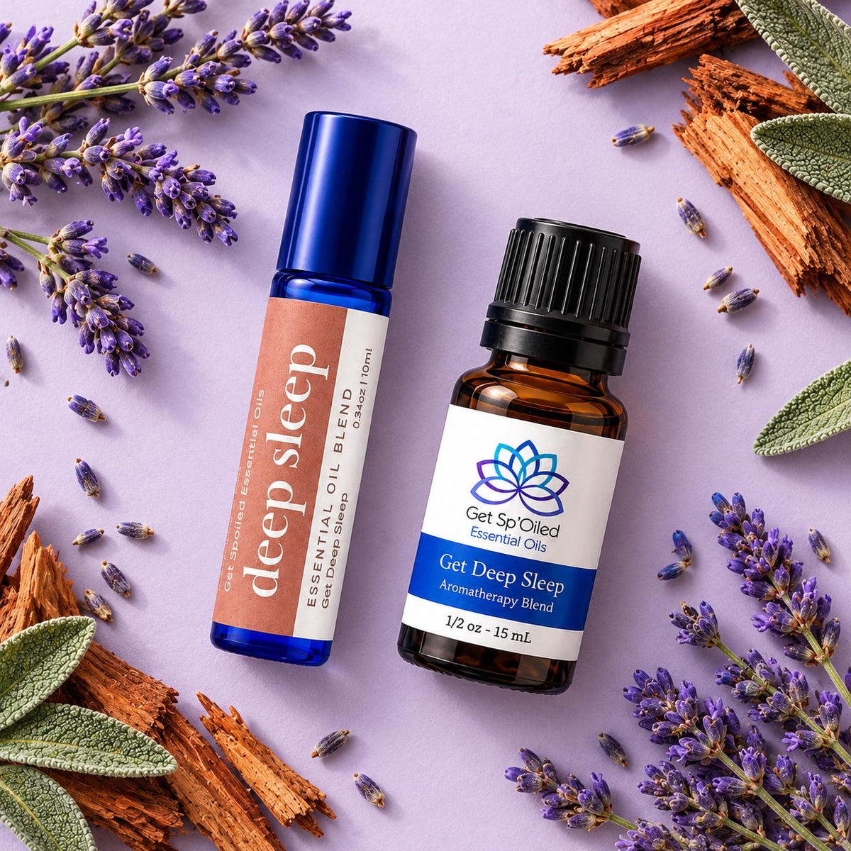 Deep Sleep Essential Oil Diffuser & Roll-On Set