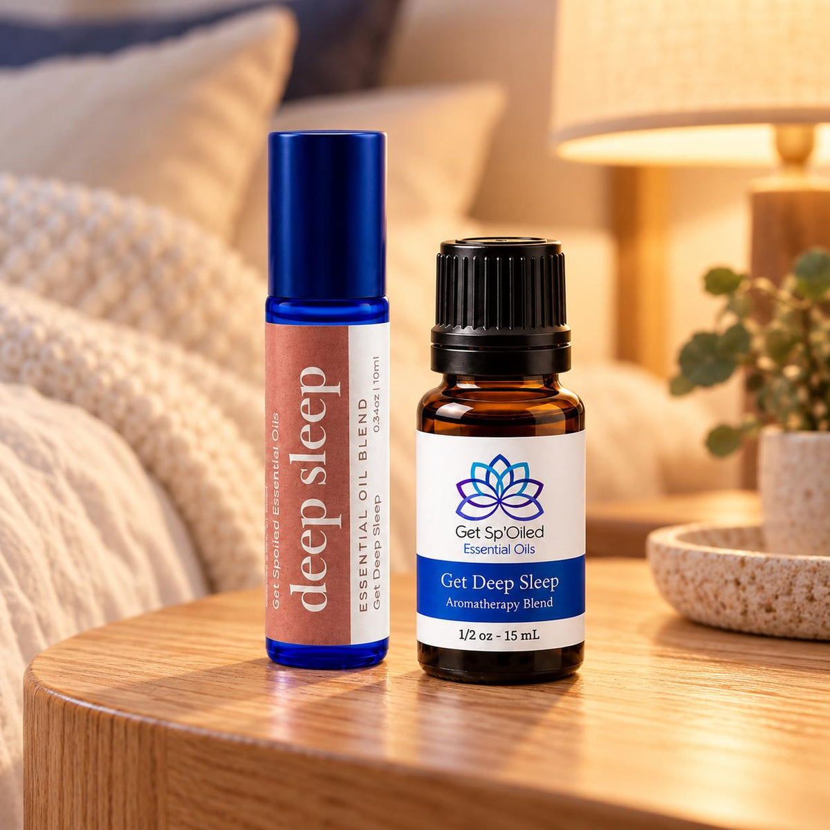 Deep Sleep Essential Oil Diffuser & Roll-On Set