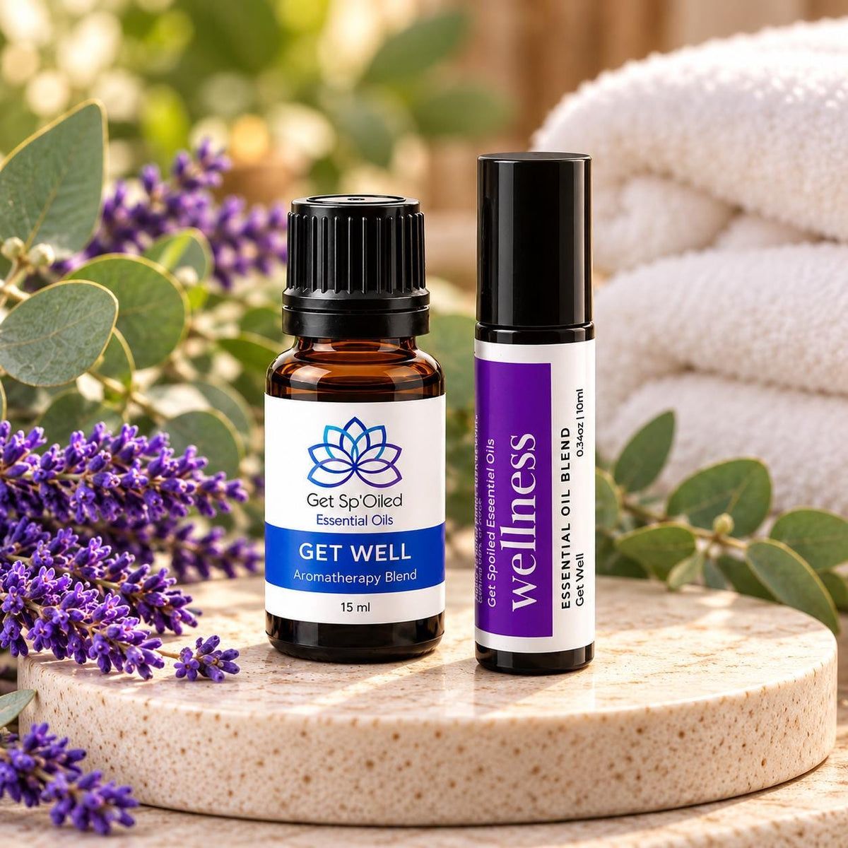 Fall Wellness Essential Oil Diffuser & Roll-On Gift Set