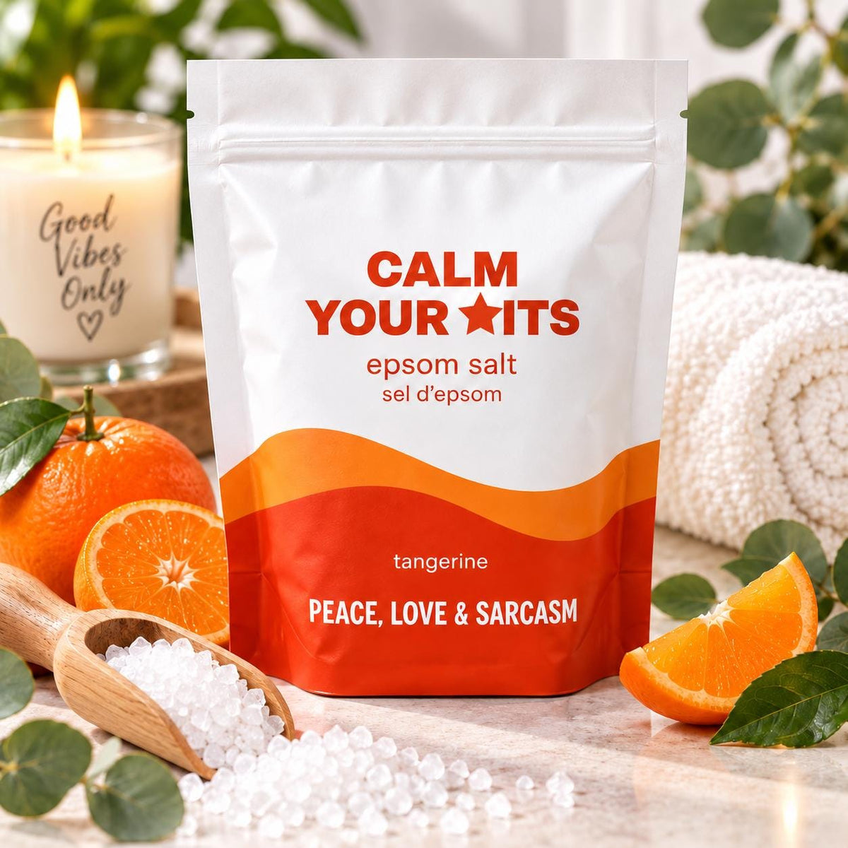 Calm Your Tits Epsom Salt Bath Soak – Tangerine