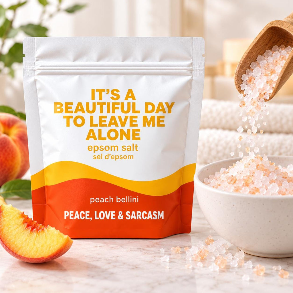 Leave Me Alone Epsom Salt Bath Soak – Peach Bellini