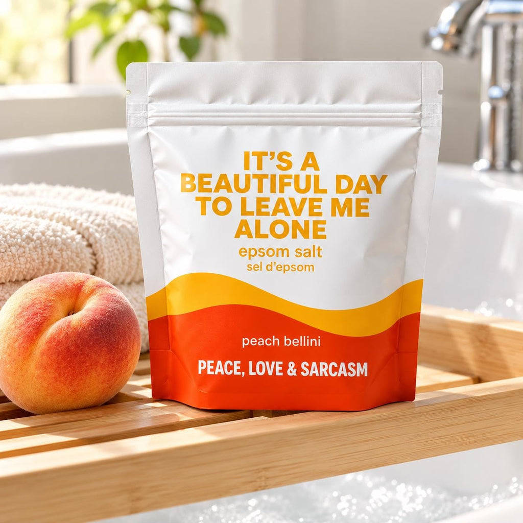 Leave Me Alone Epsom Salt Bath Soak – Peach Bellini