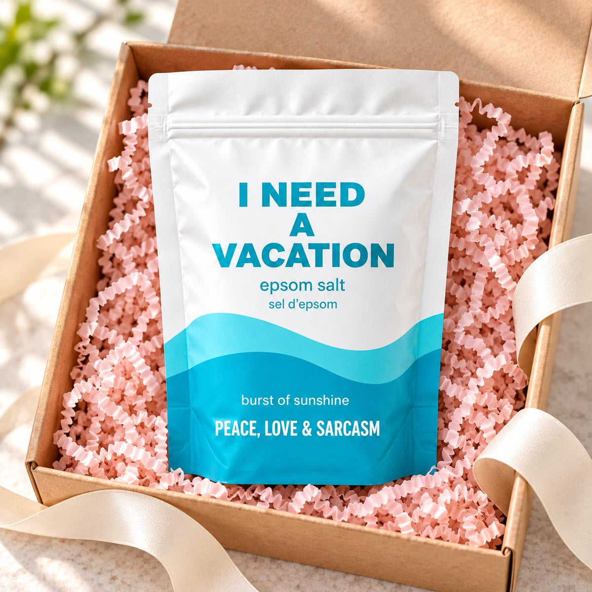 I Need a Vacation Epsom Salt Bath Soak – Burst of Sunshine