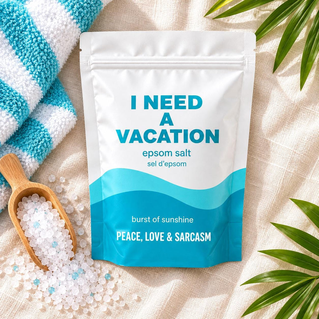 I Need a Vacation Epsom Salt Bath Soak – Burst of Sunshine