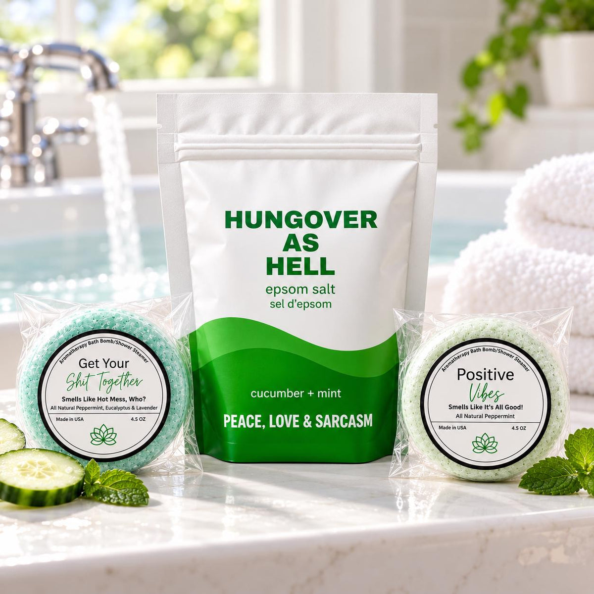 Hungover As Hell Bath Gift Set