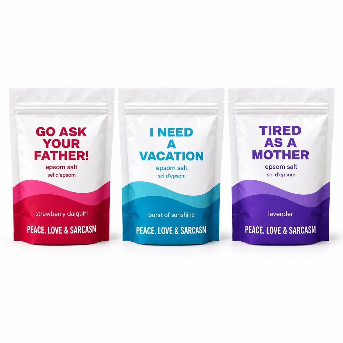 Mom's Time-Out Epsom Salt Gift Set – Three Bath Soaks