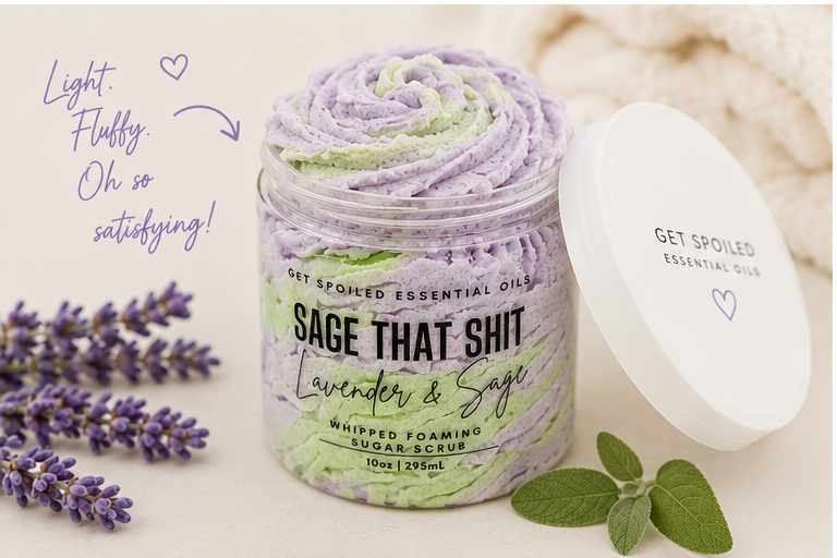 Sage That Shit  Whipped Sugar Scrub – Exfoliating Spa Gift