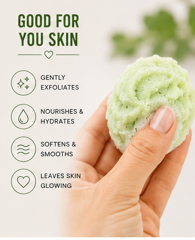 Slay Mint & Lemon Whipped Sugar Scrub – Exfoliating Foaming Body Scrub