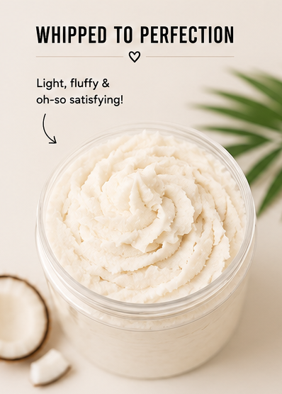 Zen AF Whipped Sugar Scrub – Island Coconut Paradise Scent