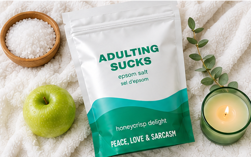 Adulting Sucks Epsom Salt Soak –  Funny Self-Care Bath Gift for Her