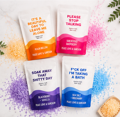 Sassy Epsom Salt Gift Set – Funny Self Care