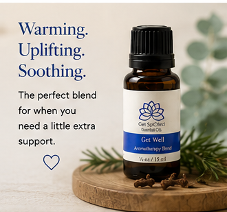 Get Well Essential Oil Blend, 15ml, Diffuser Blend, Fall Aromatherapy, Immunity Support
