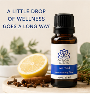 Get Well Essential Oil Blend, 15ml, Diffuser Blend, Fall Aromatherapy, Immunity Support