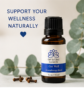 Get Well Essential Oil Blend, 15ml, Diffuser Blend, Fall Aromatherapy, Immunity Support