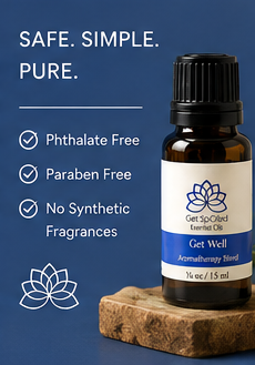 Get Well Essential Oil Blend, 15ml, Diffuser Blend, Fall Aromatherapy, Immunity Support