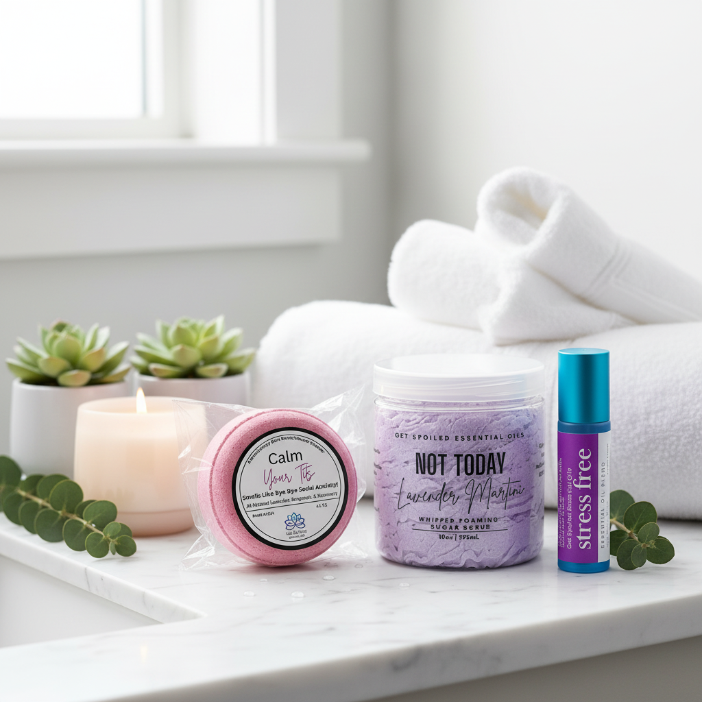 Stress Less Bundle Bathroom Counter
