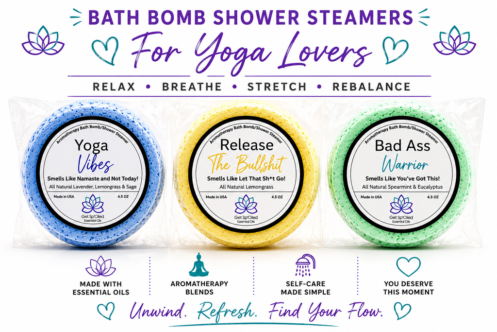 Yoga Bath Bomb & Shower Steamer Set – Aromatherapy Spa Gift
